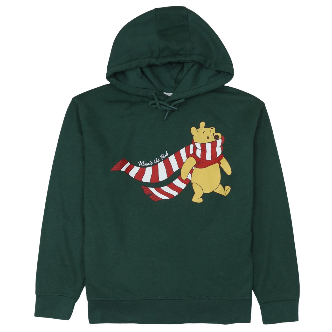 Disney Women Green Winnie the Pooh Pullover Hoodie Size 12/14