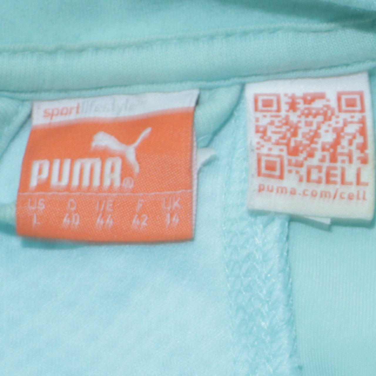 Puma Women's Blue Full Zip Track Jacket Size 14 Lightweight Sportswear