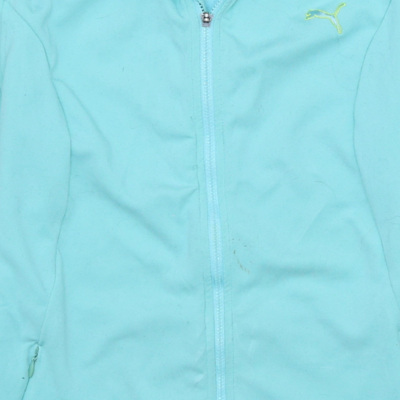 Puma Women's Blue Full Zip Track Jacket Size 14 Lightweight Sportswear