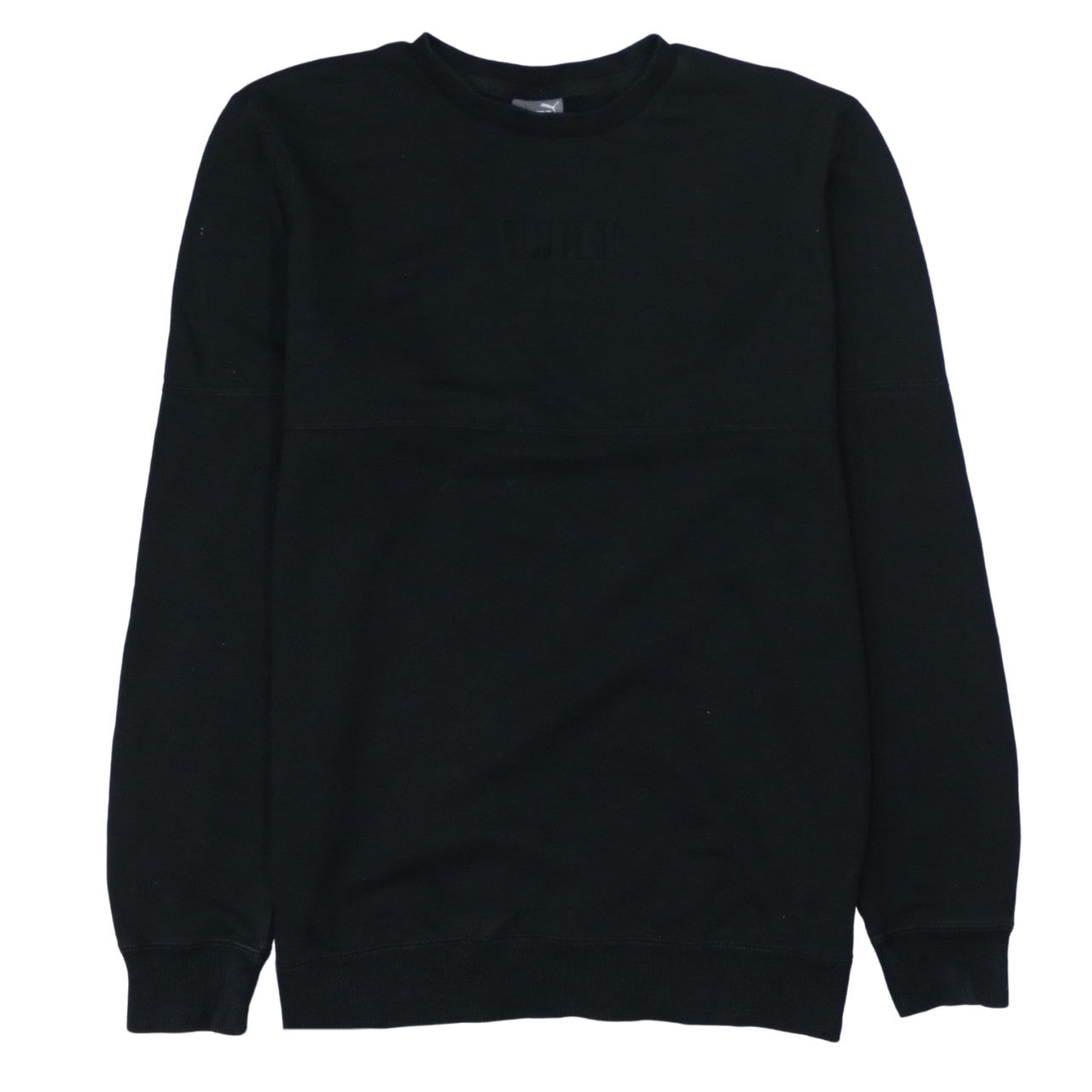 Puma Men's Black Small Crew Neck Pullover Sweatshirt