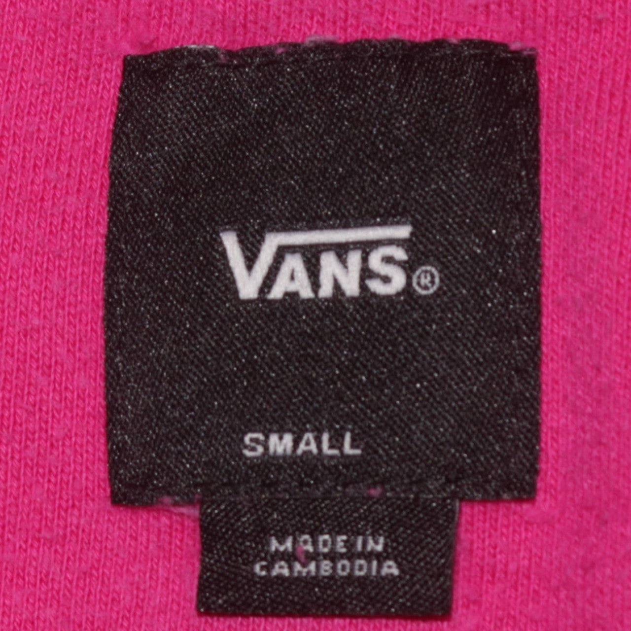 Vans Womens Pink Pullover Hoodie Small Relaxed Fit Casual Sweatshirt