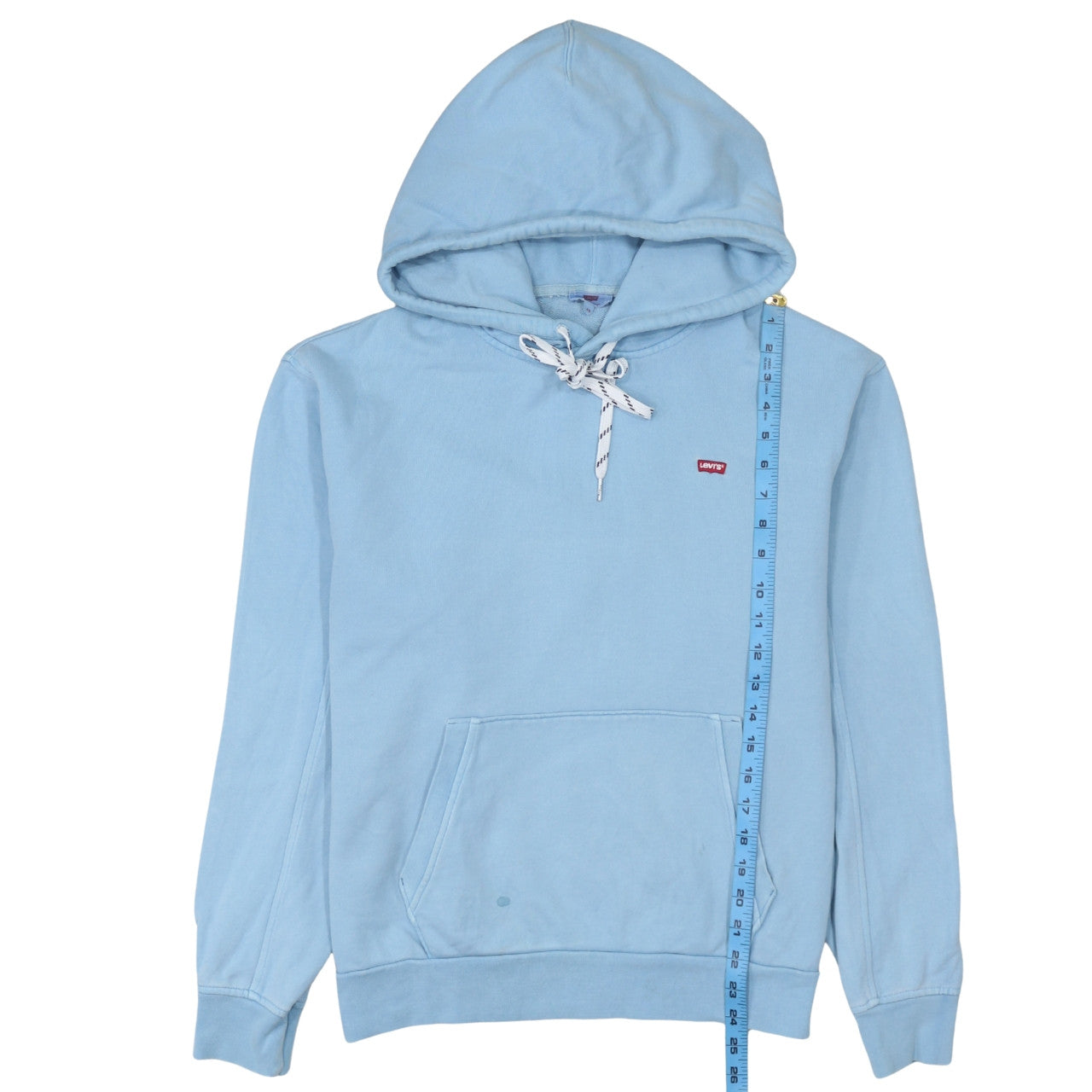 Levi’s Women Blue Pullover Hoodie XS Cotton Casual Sweatshirt