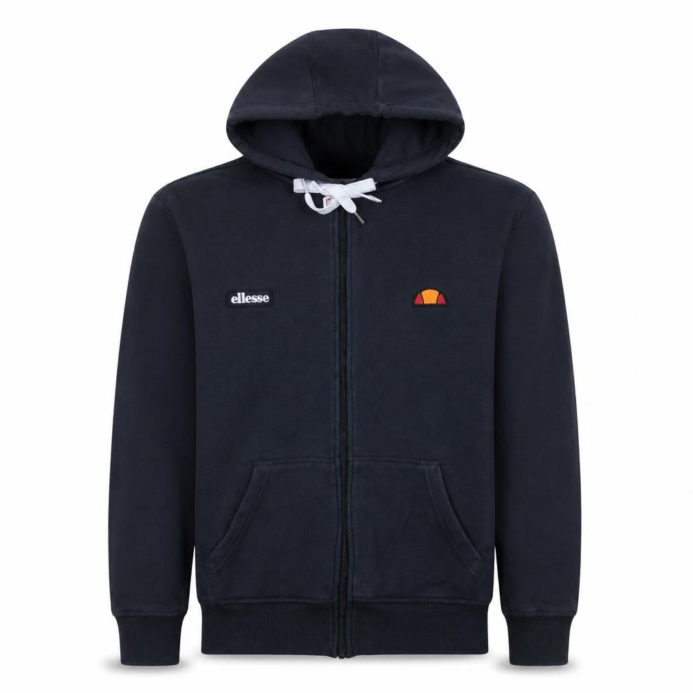 Ellesse Men's Black XS Full Zip Hoodie with Logo