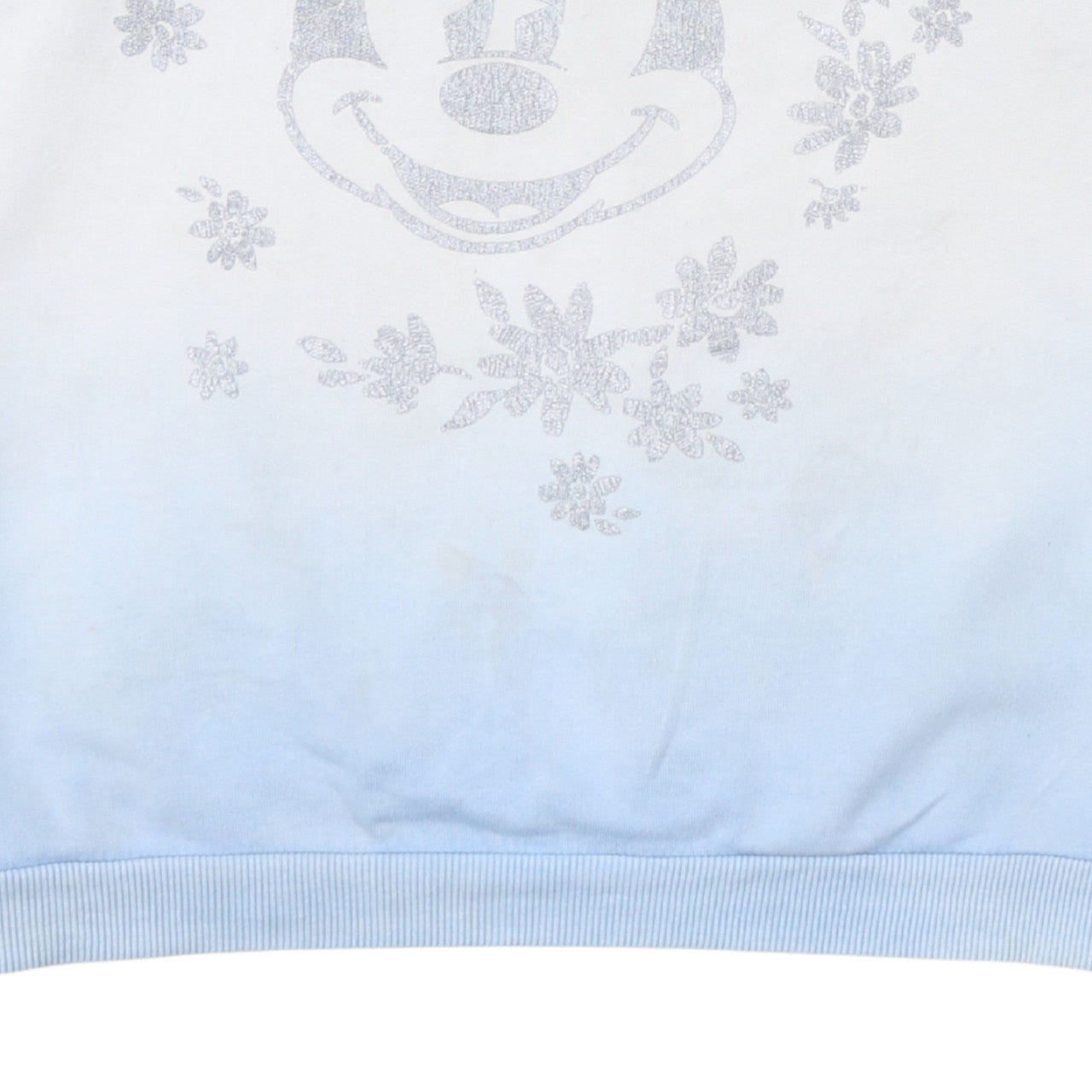 Disney Women’s Blue & White Mickey Mouse Pullover Sweatshirt M