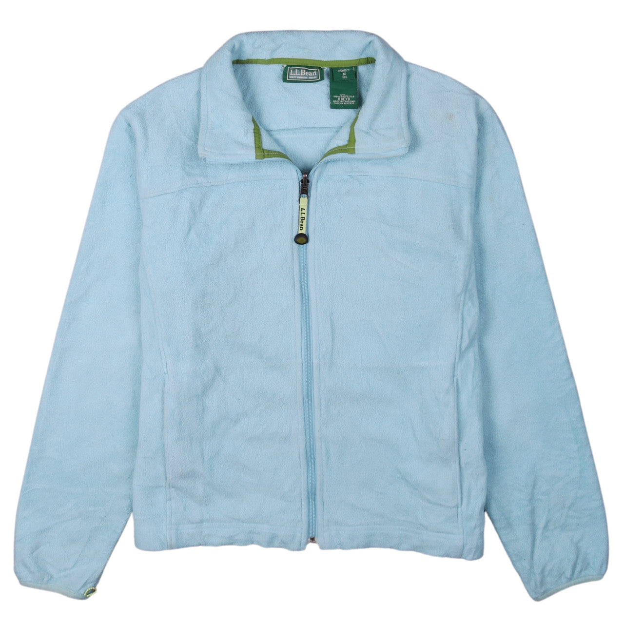 L.L.Bean Women's Blue Fleece Full Zip Jacket Size M Regular