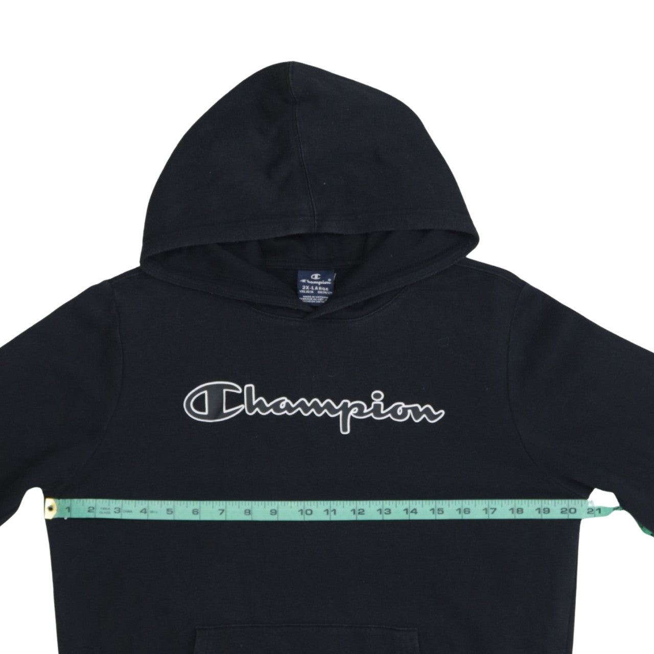 Champion Boys Black Pullover Hoodie 15-16 Years Logo Fleece Sweatshirt