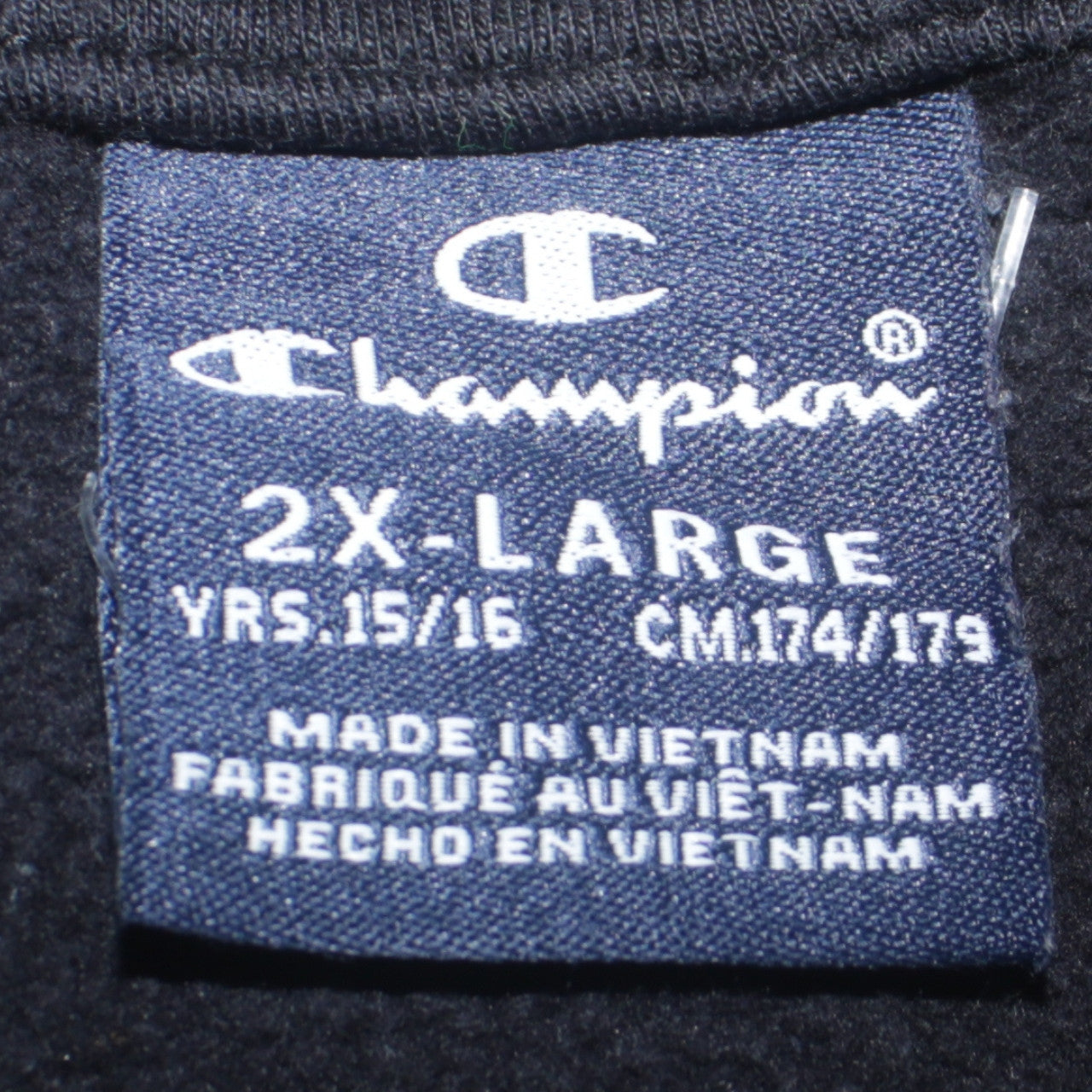 Champion Boys Black Pullover Hoodie 15-16 Years Logo Fleece Sweatshirt
