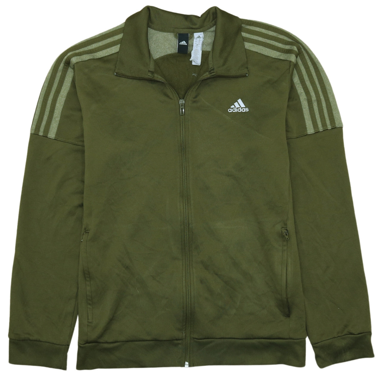Adidas Men’s Green XL Track Jacket Full Zip ClimaWarm Sportswear