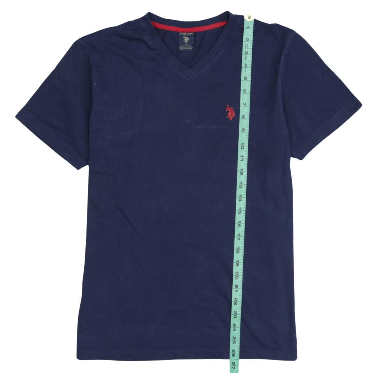 U.S. Polo Assn. Men's Blue Cotton V-Neck Short Sleeve T-Shirt S