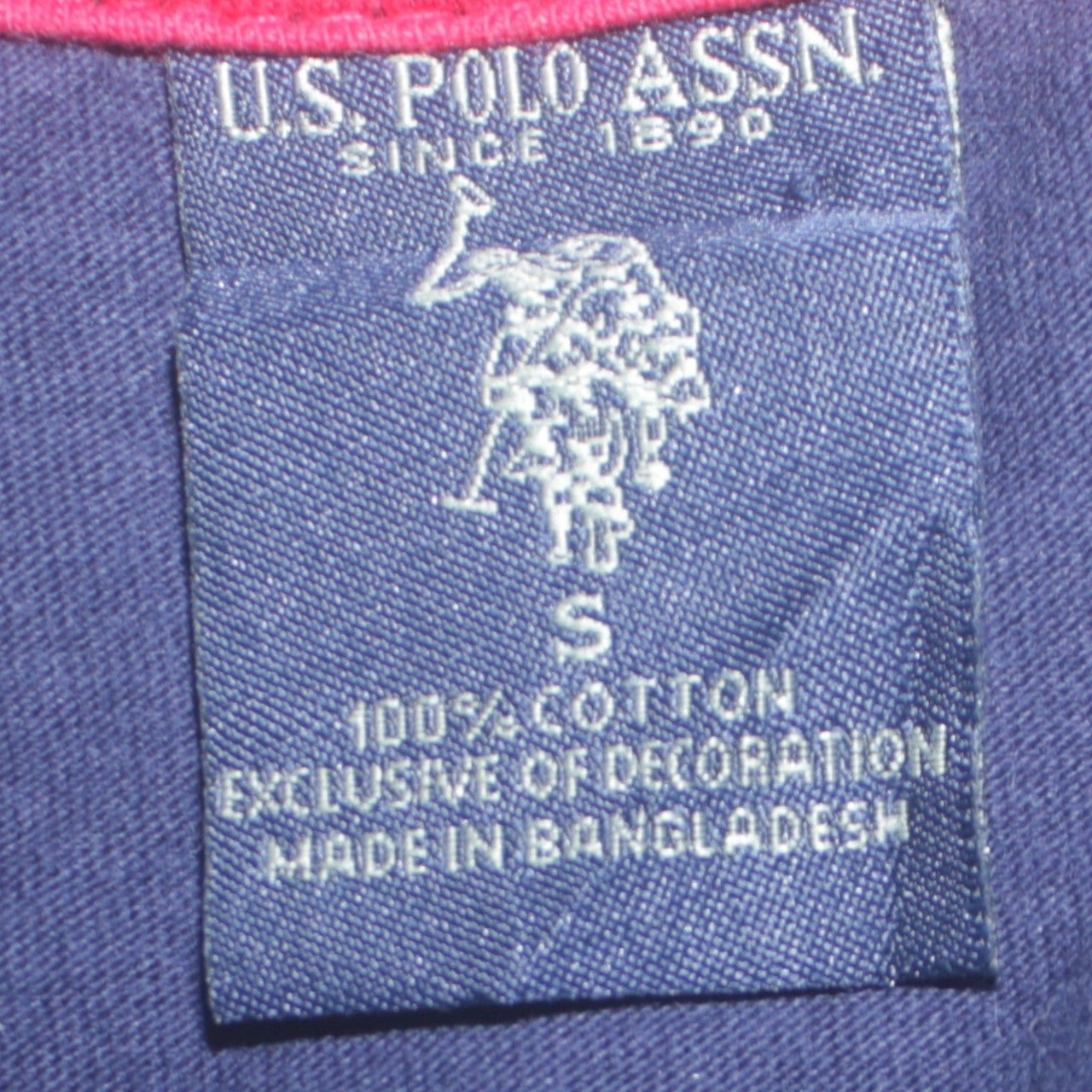 U.S. Polo Assn. Men's Blue Cotton V-Neck Short Sleeve T-Shirt S