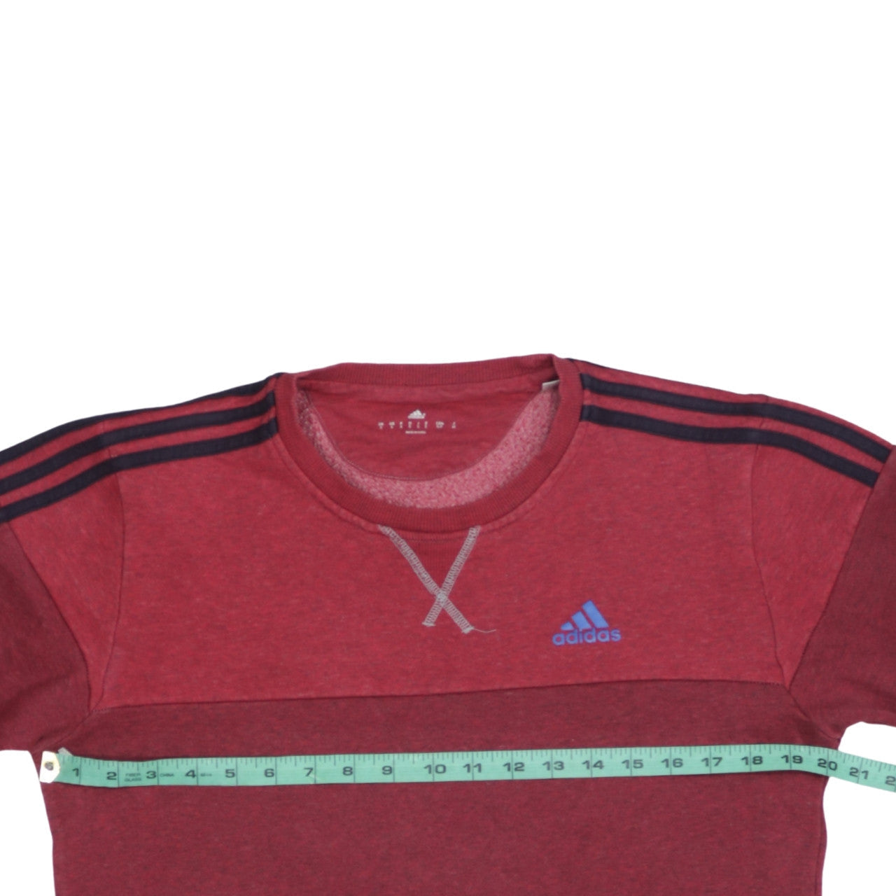 Adidas Men’s Red Crew Neck Sweatshirt S Sports Pullover