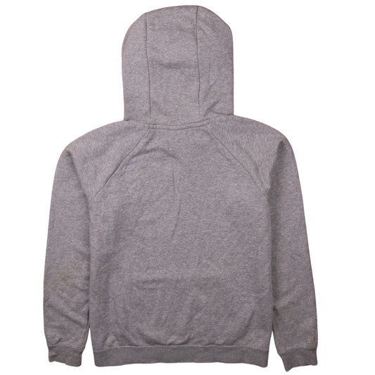 Nike Men's Grey Pullover Hoodie M Regular Fit Fleece Sweatshirt