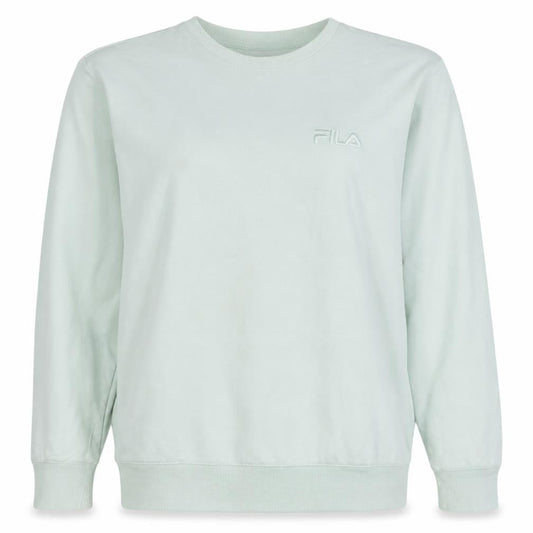 FILA Women's Mint Green Crew Neck Sweatshirt Size L Cotton Casual