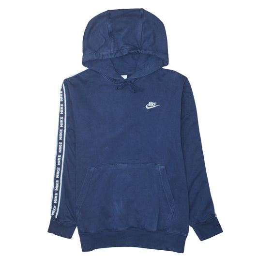 Nike Men’s Blue Pullover Hoodie Small Regular Fit Logo Sweatshirt