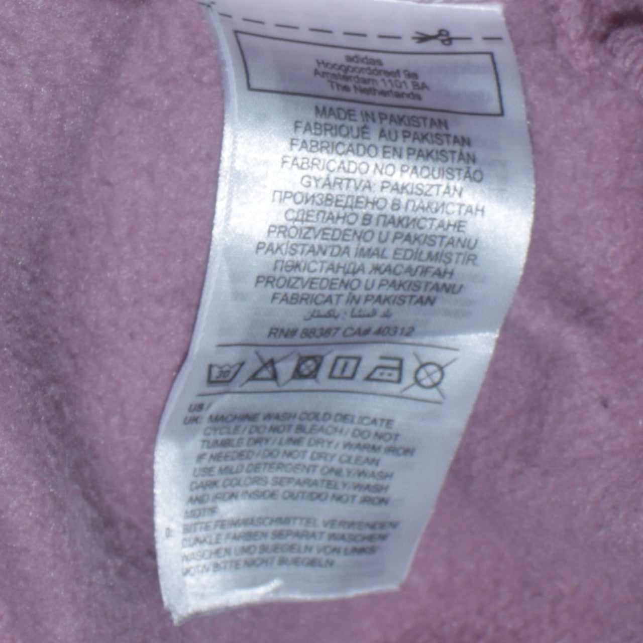 Adidas Womens Pink Pullover Hoodie Size 16 Cotton Casual