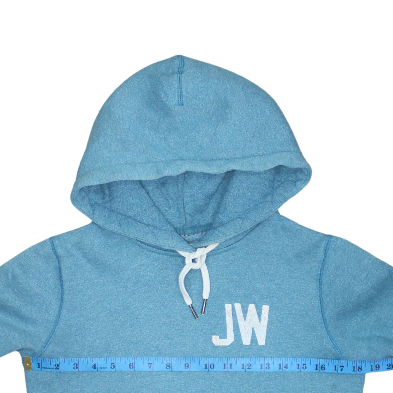 Jack Wills Women's Blue Pullover Hoodie UK 8 JW Logo Casual Sweatshirt