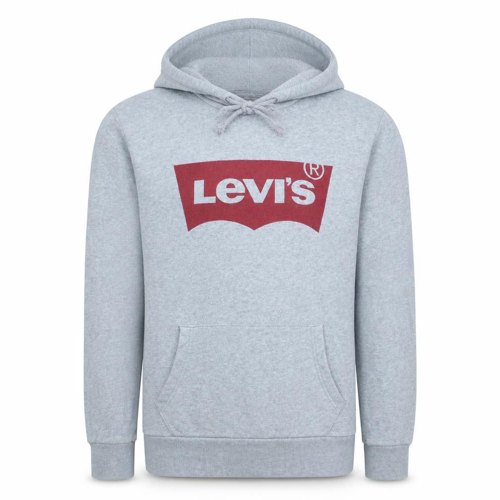 Levi's Men's Grey Logo Pullover Hoodie Size L Regular Fit