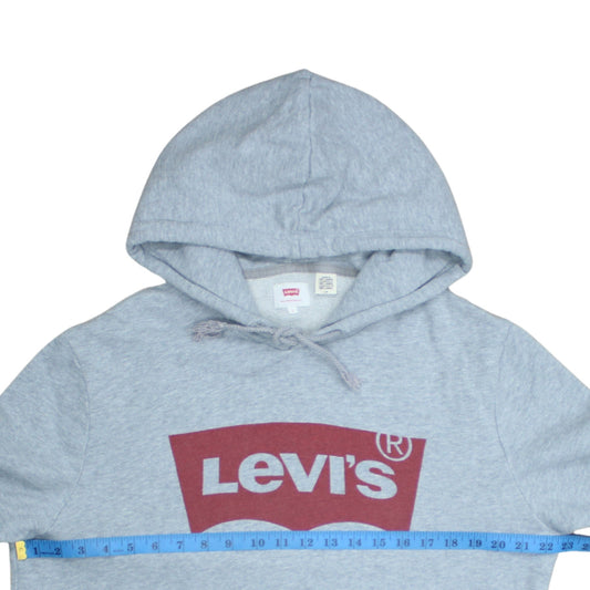 Levi's Men's Grey Logo Pullover Hoodie Size L Regular Fit