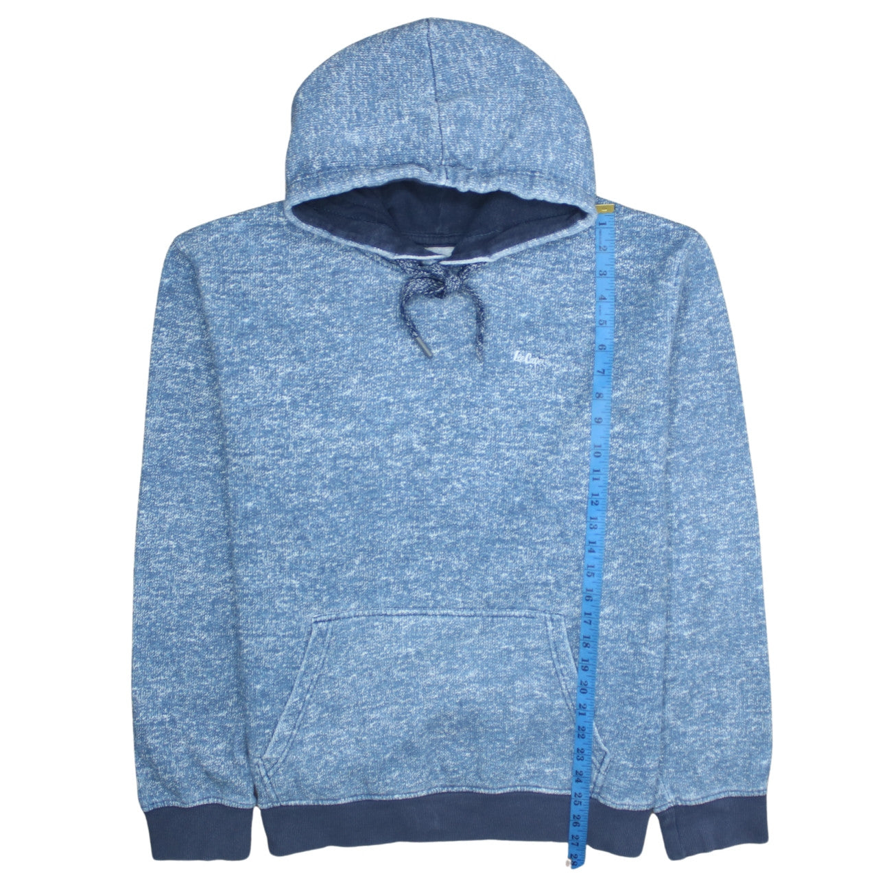 Lee Cooper Men's Blue 3XL Pullover Hoodie with Kangaroo Pocket