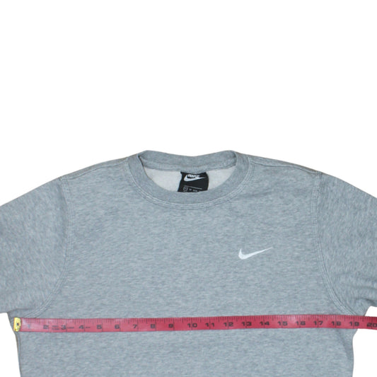 Nike Mens Grey XS Crew Neck Pullover Fleece Sweatshirt