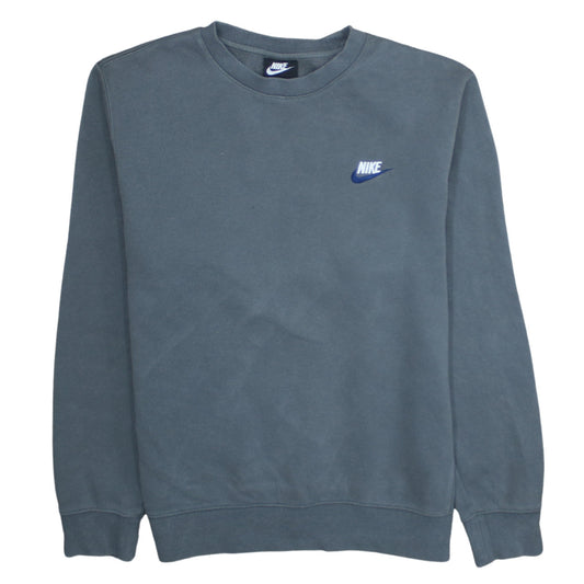 Nike Men's Blue Small Pullover Crew Neck Fleece Sweatshirt