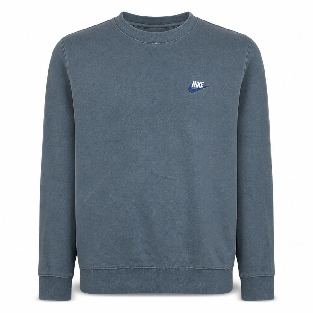Nike Men's Blue Small Pullover Crew Neck Fleece Sweatshirt