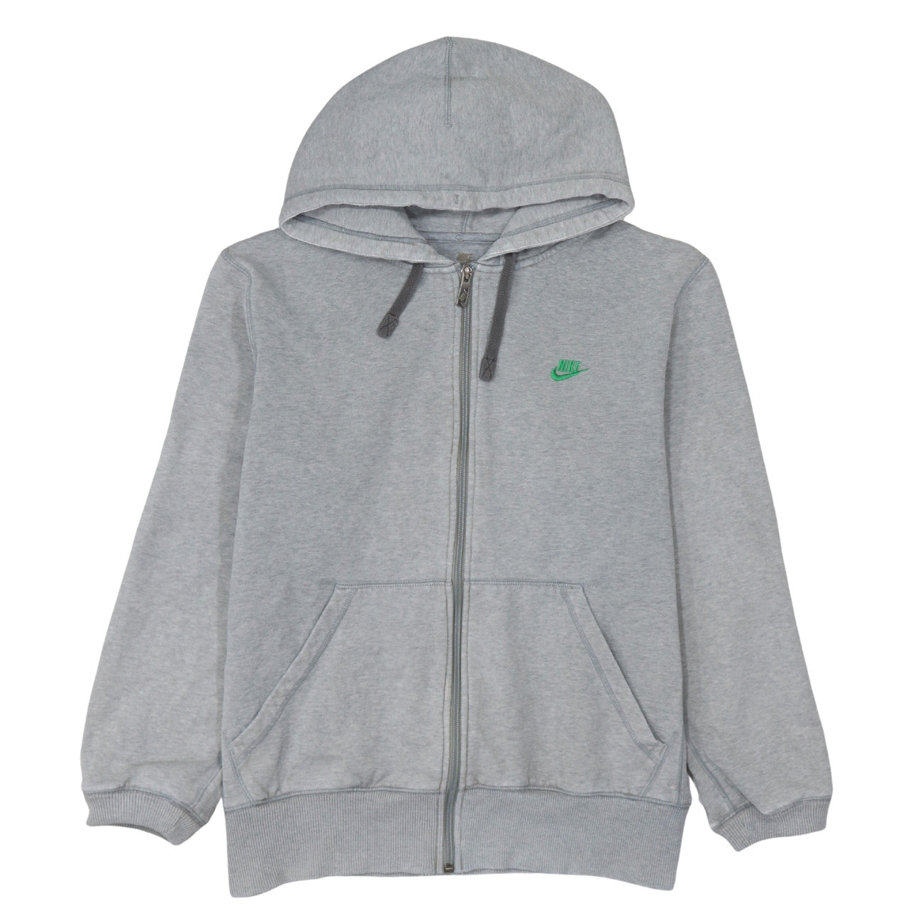 Nike Men's Grey Full Zip Hoodie L Sportswear Classic