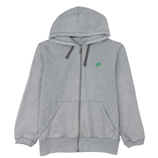 Nike Men's Grey Full Zip Hoodie L Sportswear Classic