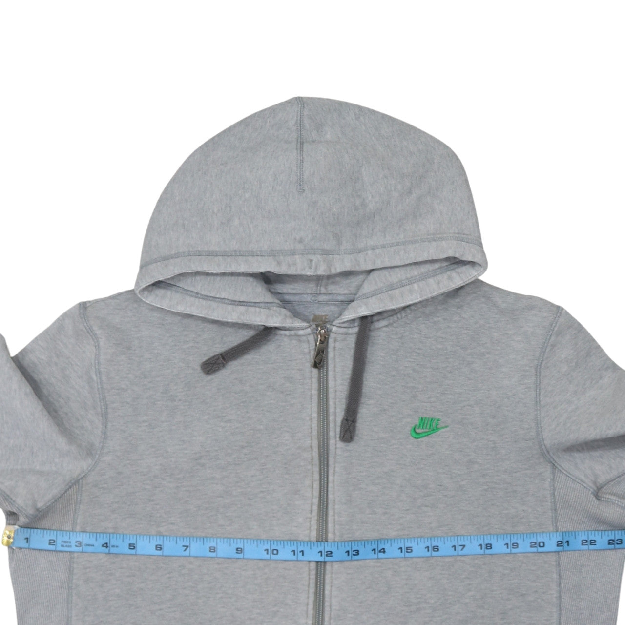 Nike Men's Grey Full Zip Hoodie L Sportswear Classic