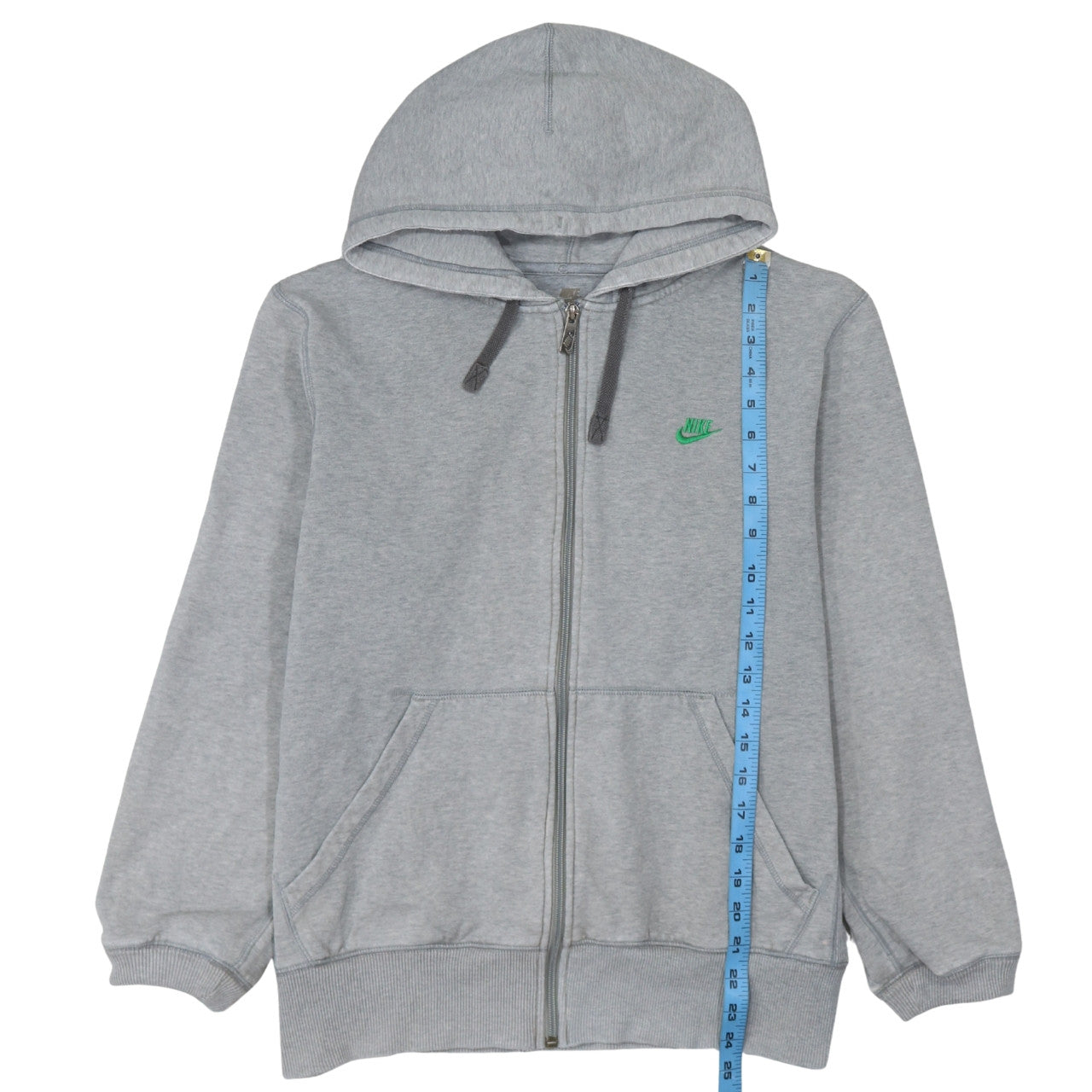 Nike Men's Grey Full Zip Hoodie L Sportswear Classic