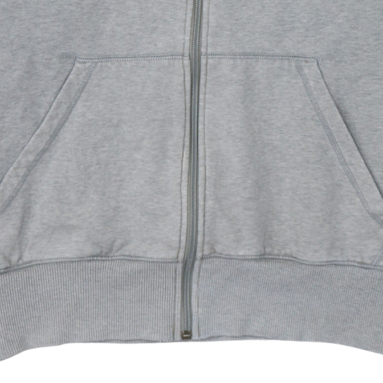 Nike Men's Grey Full Zip Hoodie L Sportswear Classic