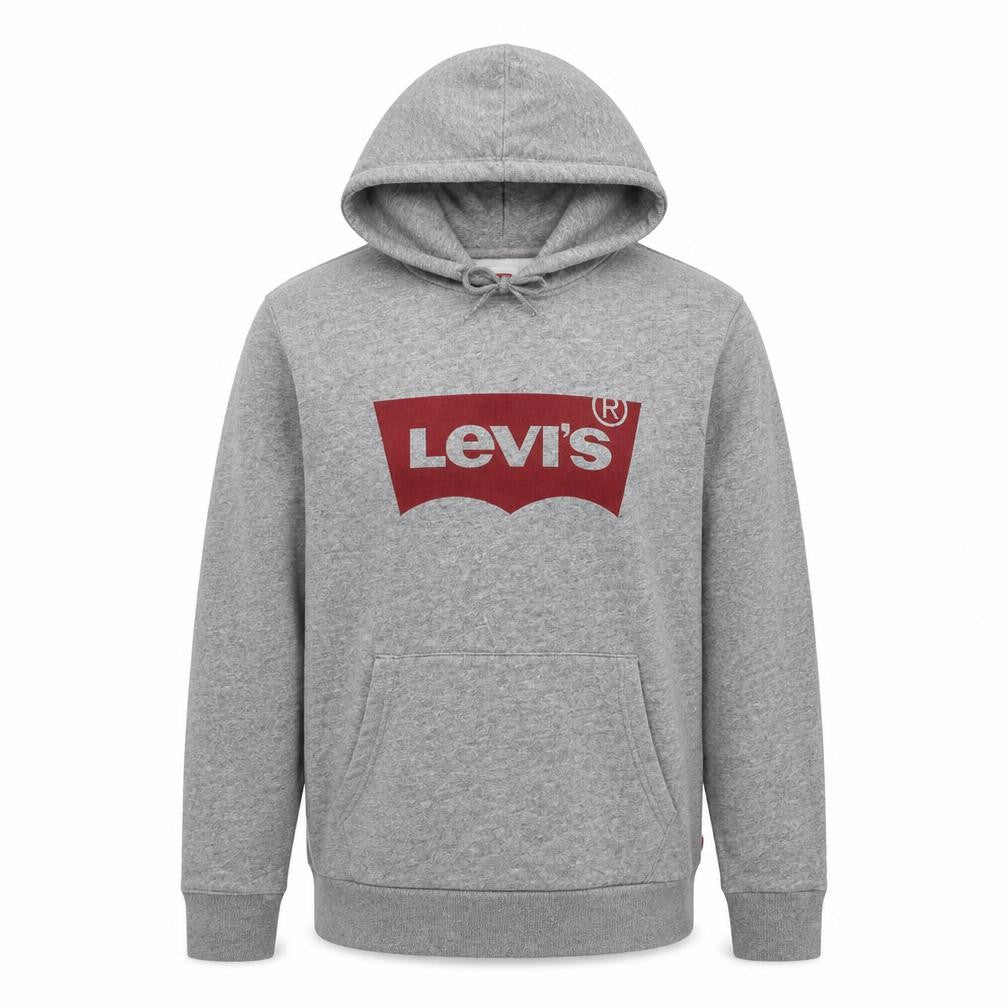 Levi's Men's Grey Pullover Hoodie Size S Classic Logo Fleece