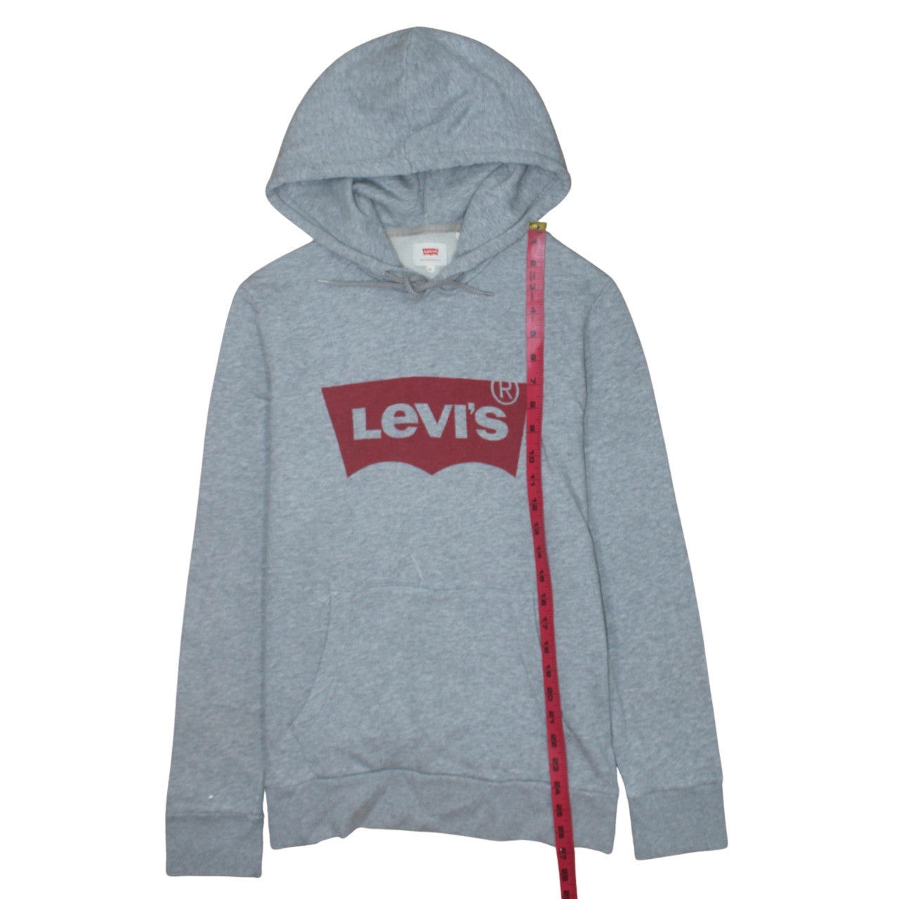 Levi's Men's Grey Pullover Hoodie Size S Classic Logo Fleece