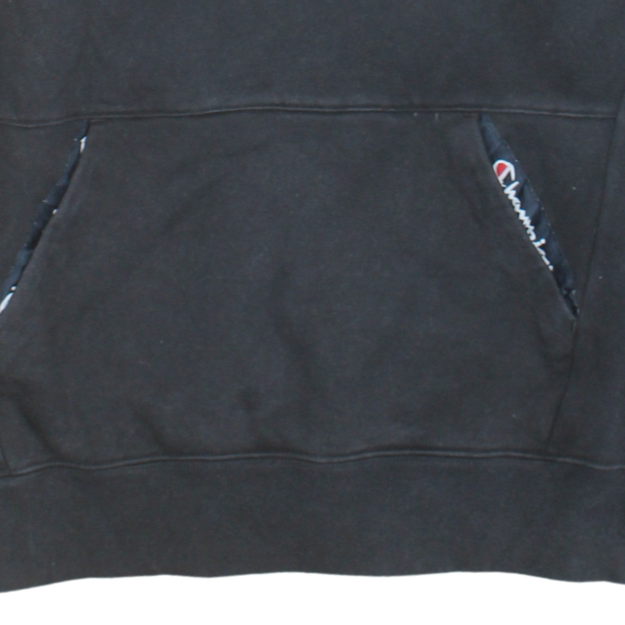 Champion Mens Black Medium 1/4 Zip Fleece Sweatshirt