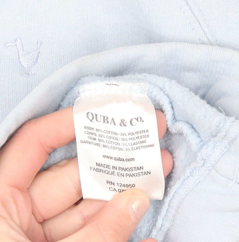 Quba & Co Women Blue Size 10 Pullover Hoodie with Drawstring Neck