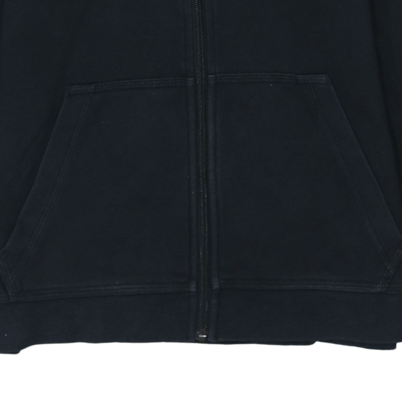 Nike Boys Black Full Zip Hoodie Size L 147-158 cm Cotton Blend