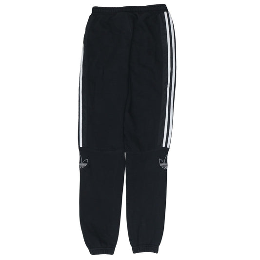 Adidas Womens Black Jogger Trousers Size M Elastic Waist Fleece