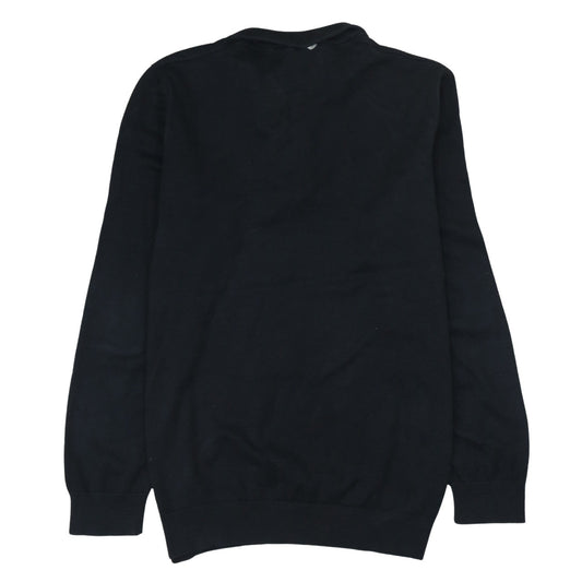 U.S. Polo Assn. Men's Black XL Mock Neck 1/4 Zip Knit Sweatshirt