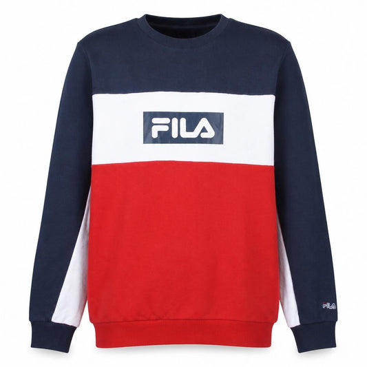 Fila Men's Multicoloured XL Crew Neck Logo Sweatshirt