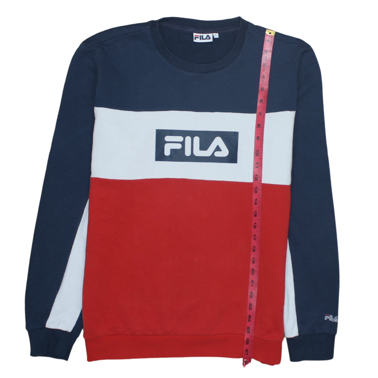 Fila Men's Multicoloured XL Crew Neck Logo Sweatshirt