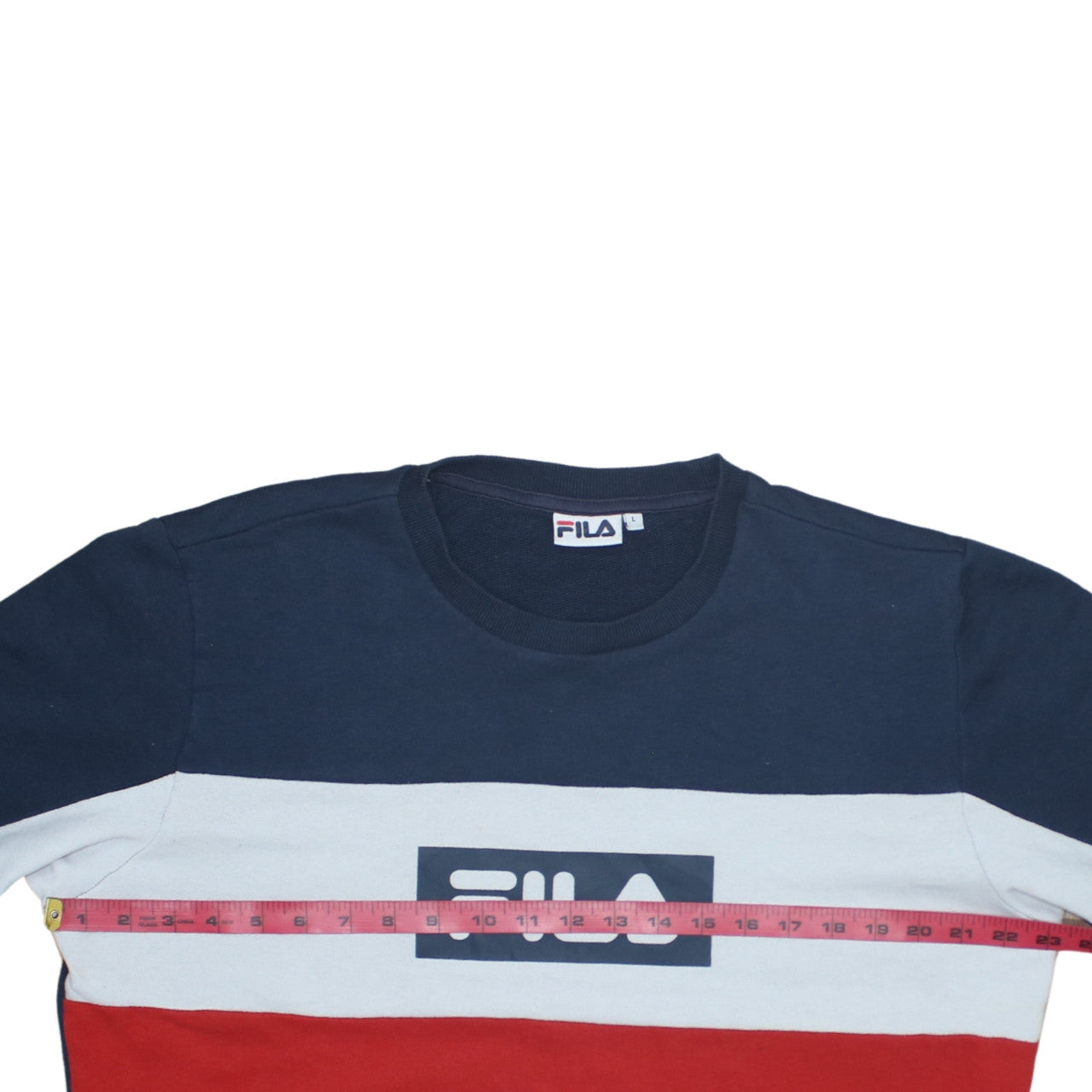 Fila Men's Multicoloured XL Crew Neck Logo Sweatshirt