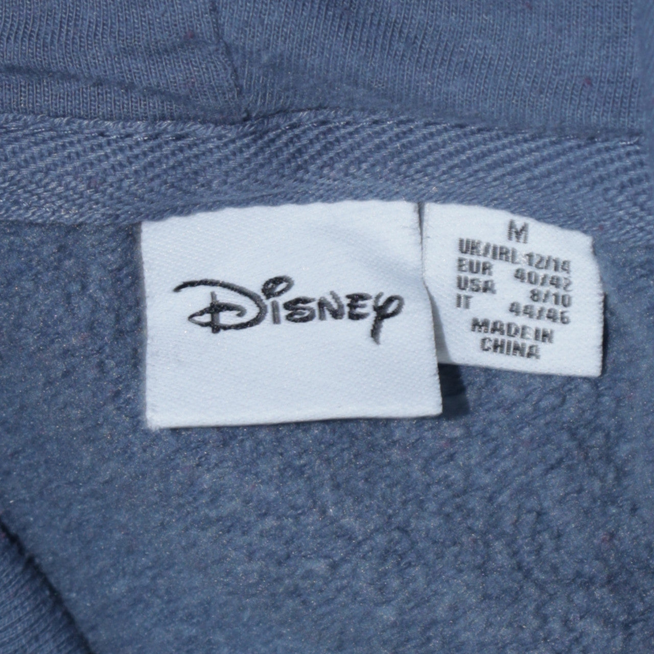 Disney Womens Blue Stitch Pullover Hoodie Size M 12/14