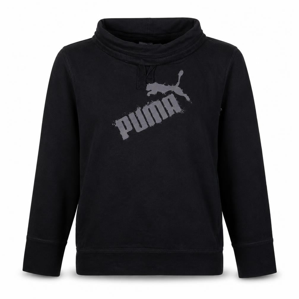 Puma Men's Black XL Pullover Sweatshirt with Logo Print