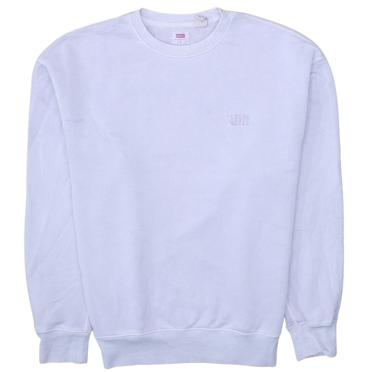 Levi's Men's Lilac Relaxed Fit Cotton Sweatshirt Size M