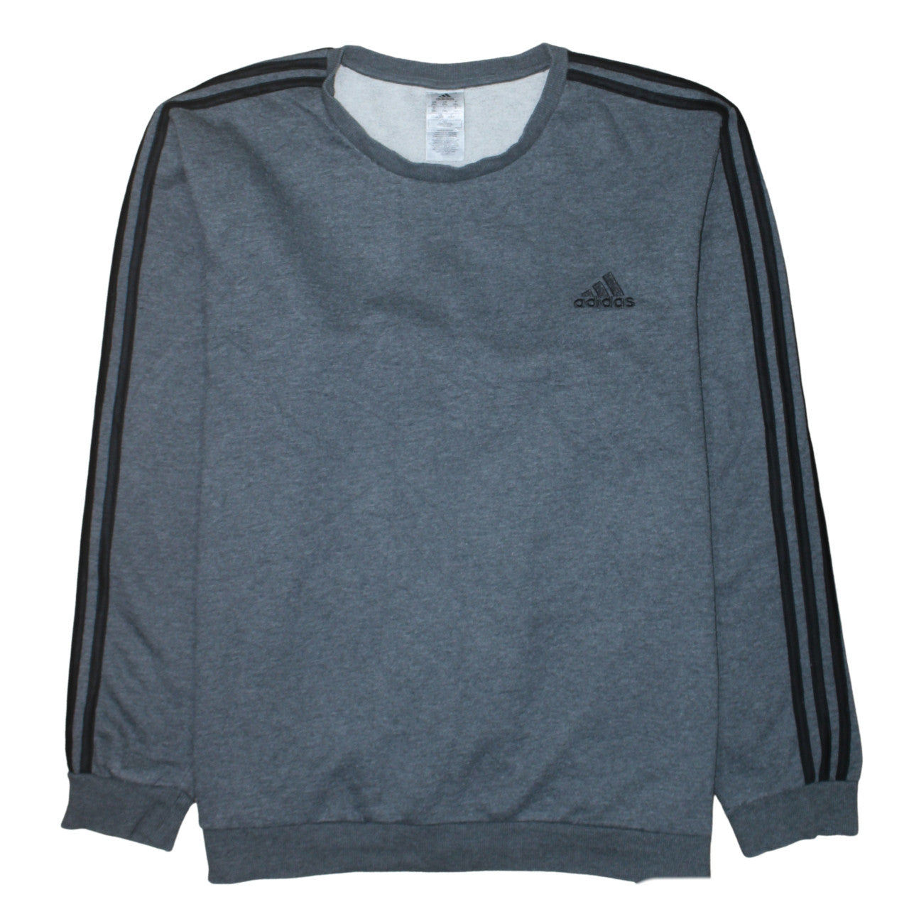 Adidas Men's Grey 2XL Pullover Crew Neck Fleece Sweatshirt