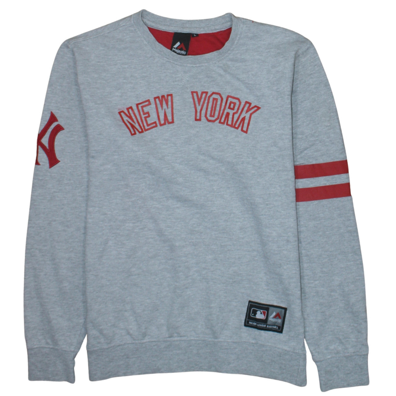 Majestic Athletic Men’s Grey New York Sweatshirt Large
