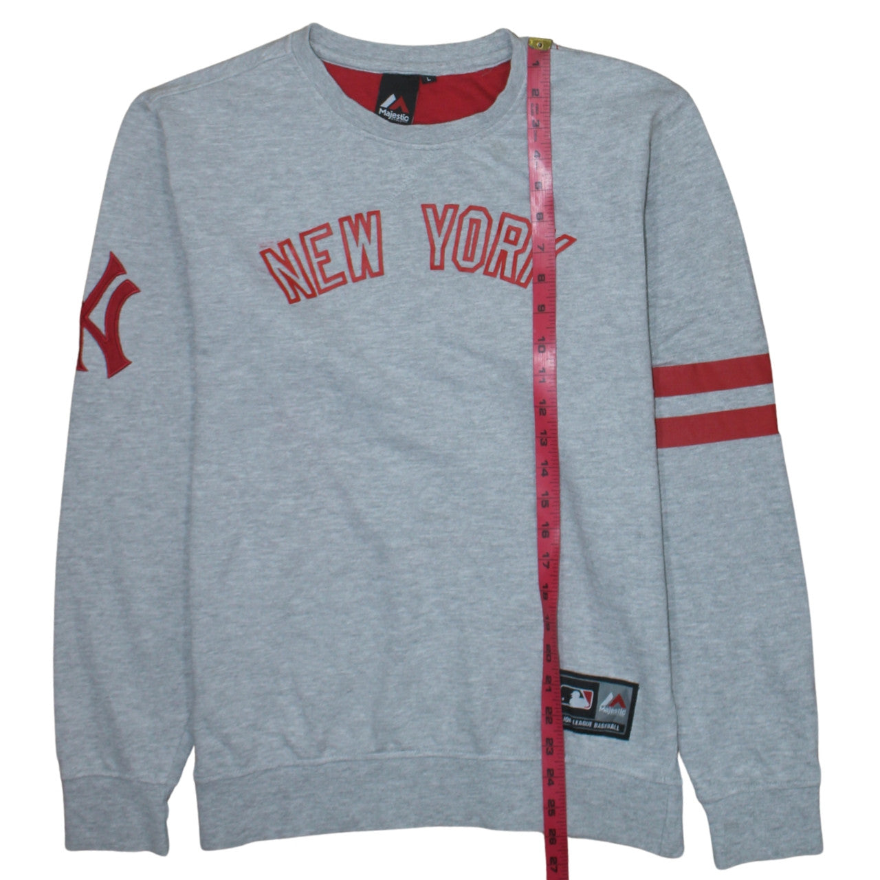 Majestic Athletic Men’s Grey New York Sweatshirt Large