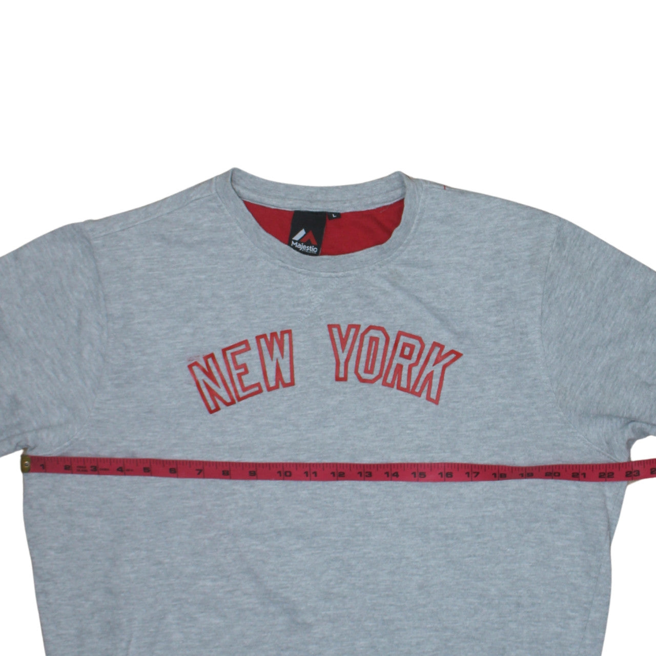 Majestic Athletic Men’s Grey New York Sweatshirt Large