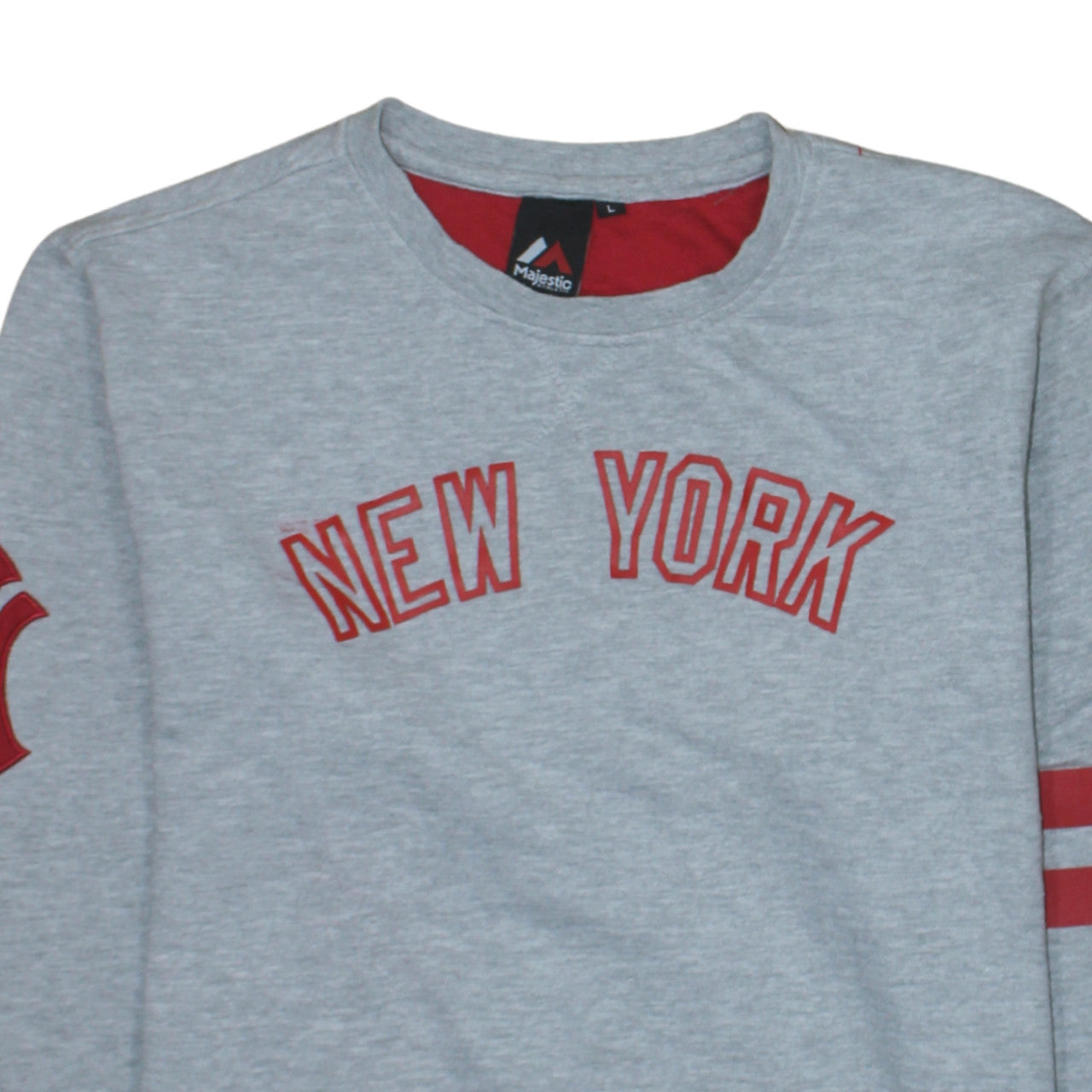 Majestic Athletic Men’s Grey New York Sweatshirt Large