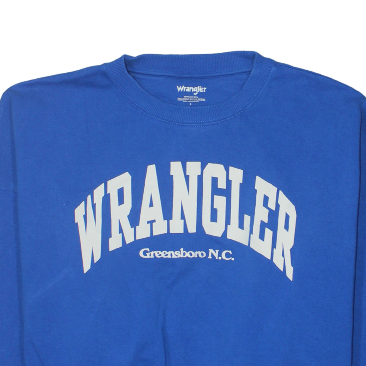 Wrangler Men's Blue Small Pullover Sweatshirt Crew Neck Graphic
